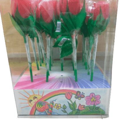 Sabrosa gominola con forma de rosa chucherias snacks y dulces