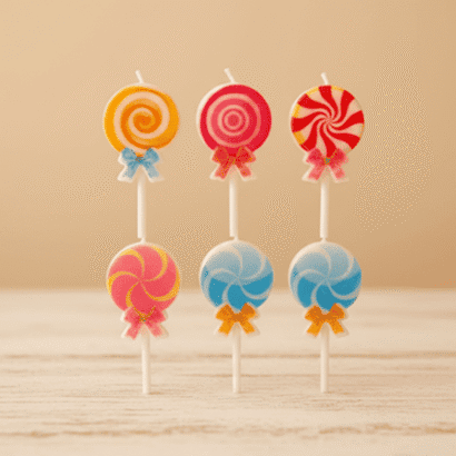Velas de cumpleaños con Forma de Piruleta
