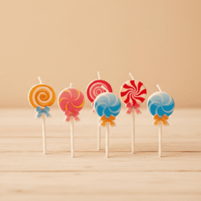 Velas de cumpleaños con Forma de Piruleta