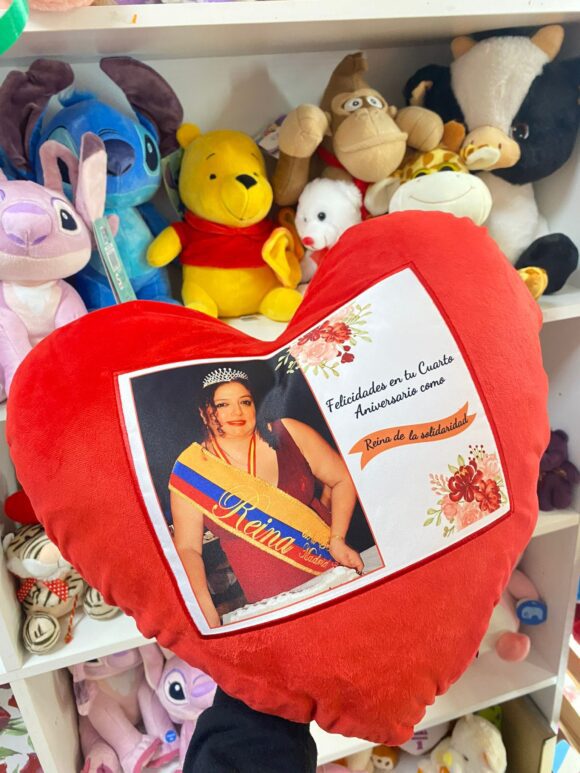 Cojín forma de corazón