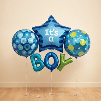 globos baby shower niño