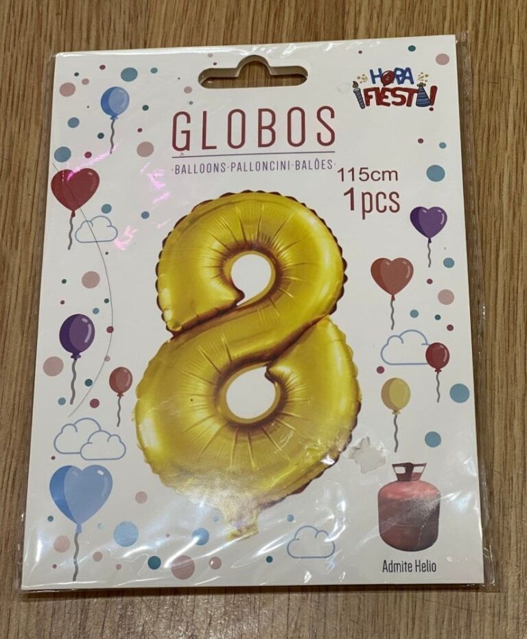 Globos números dorados - Imagen 9