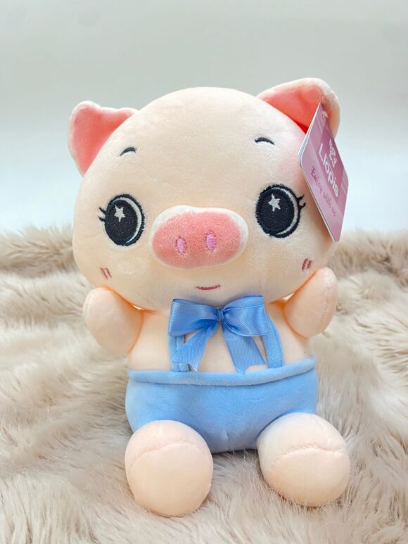 Peluche de cerdito rosa o azul - Imagen 2