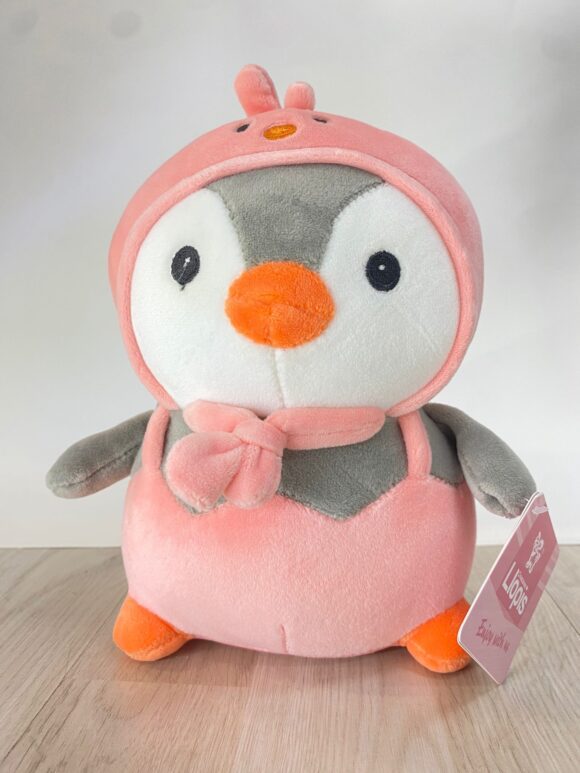 Peluche Pingüino Rosa