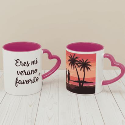 tazas personalizadas para parejas azul