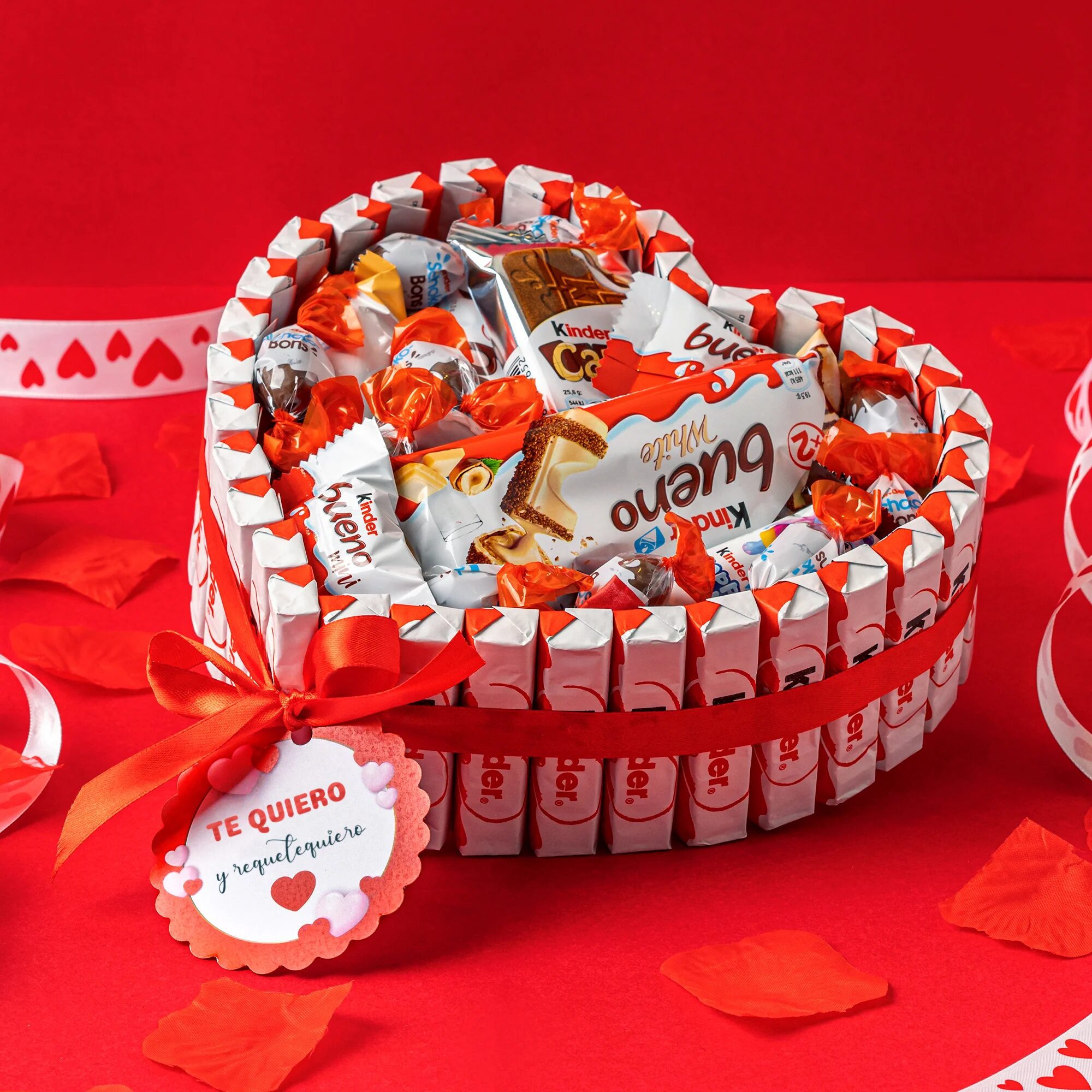Cesta de dulces san valentin