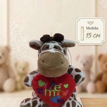 Peluche Jirafa con Corazón "Te Amo"