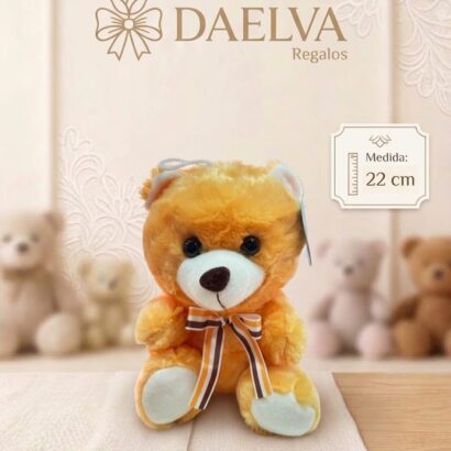 Peluche Oso Miel Clásico con Lazo