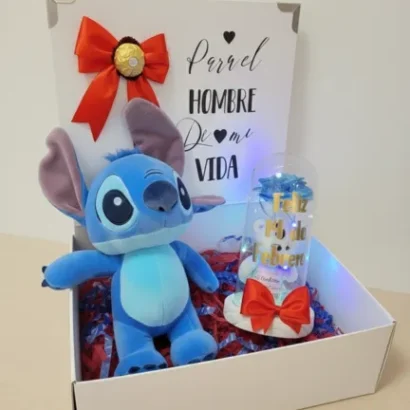 Cajita con peluche Para el hombre de mi vida