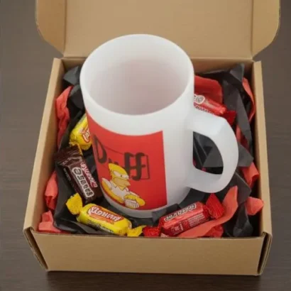 cajita de regalo Duff Los Simpson