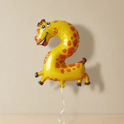 Globos de Animales divertidos con números