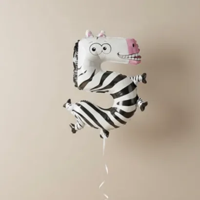 Globos de Animales divertidos con números