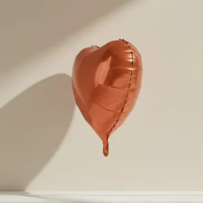 Globos de corazón rojo