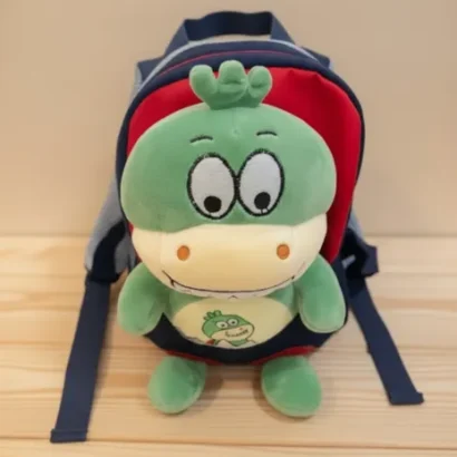 Mochila con peluche dinosaurio para niño