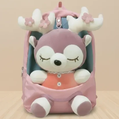 Mochilas infantiles con peluche de animales