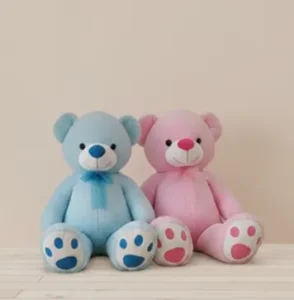 Peluches de osito color Rosa y Azul