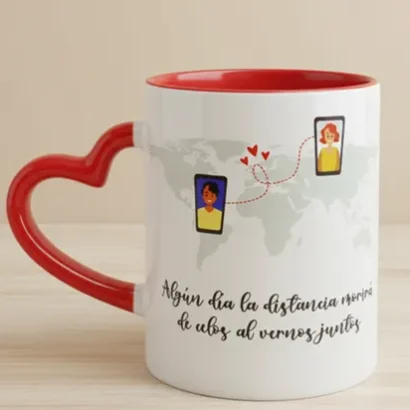 Taza Amor a Distancia personalizada