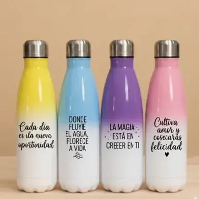 Termos personalizados en varios colores