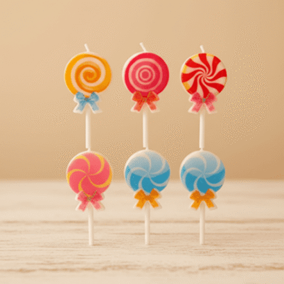 Velas de cumpleaños con Forma de Piruleta