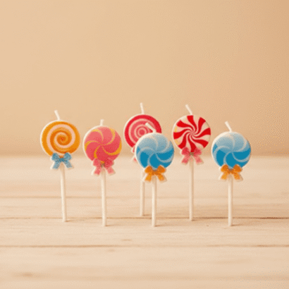 Velas de cumpleaños con Forma de Piruleta