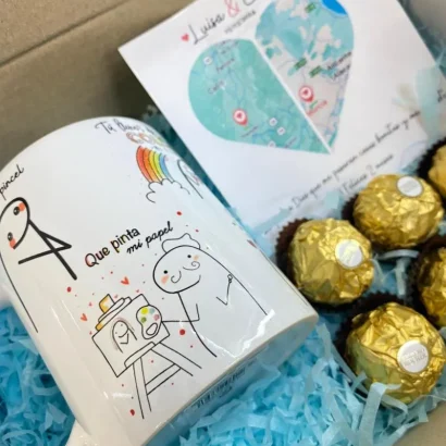 caja de amor a distancia para parejas o familia