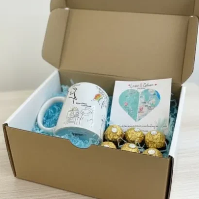 caja de amor a distancia para parejas o familia de lejos izquierda caja orientativa