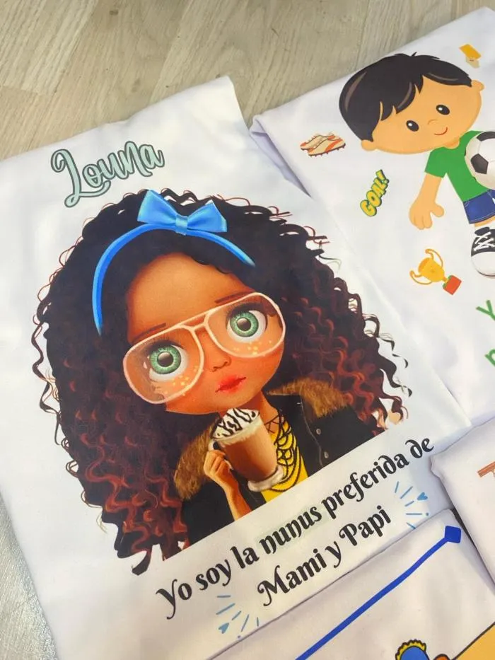 camisetas personalizadas para niños y niñas