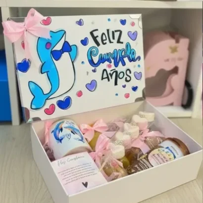 Desayuno sorpresa personalizado feliz cumpleaños ladeada