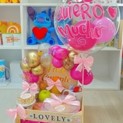 Desayuno Premium Personalizado Amor de lado derecho