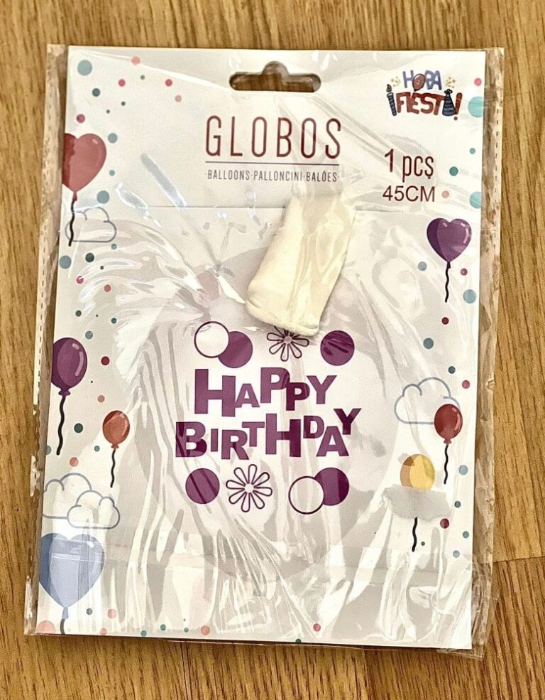 Globos Transparentes "Happy Birthday" - Imagen 3