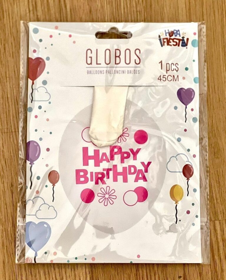 Globos Transparentes "Happy Birthday" - Imagen 2