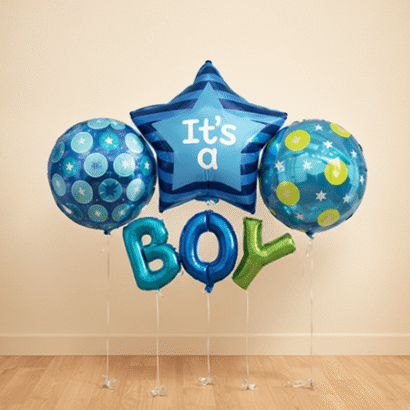 globos baby shower niño