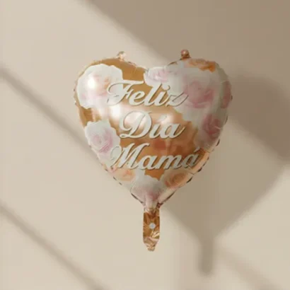 globos corazón feliz mamá