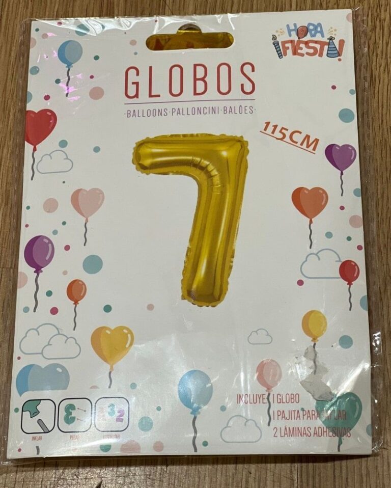 Globos números dorados - Imagen 8