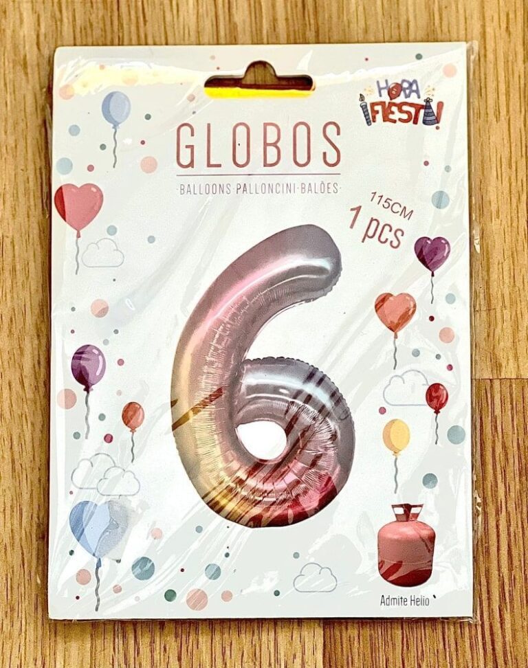 Globos números multicolor - Imagen 7