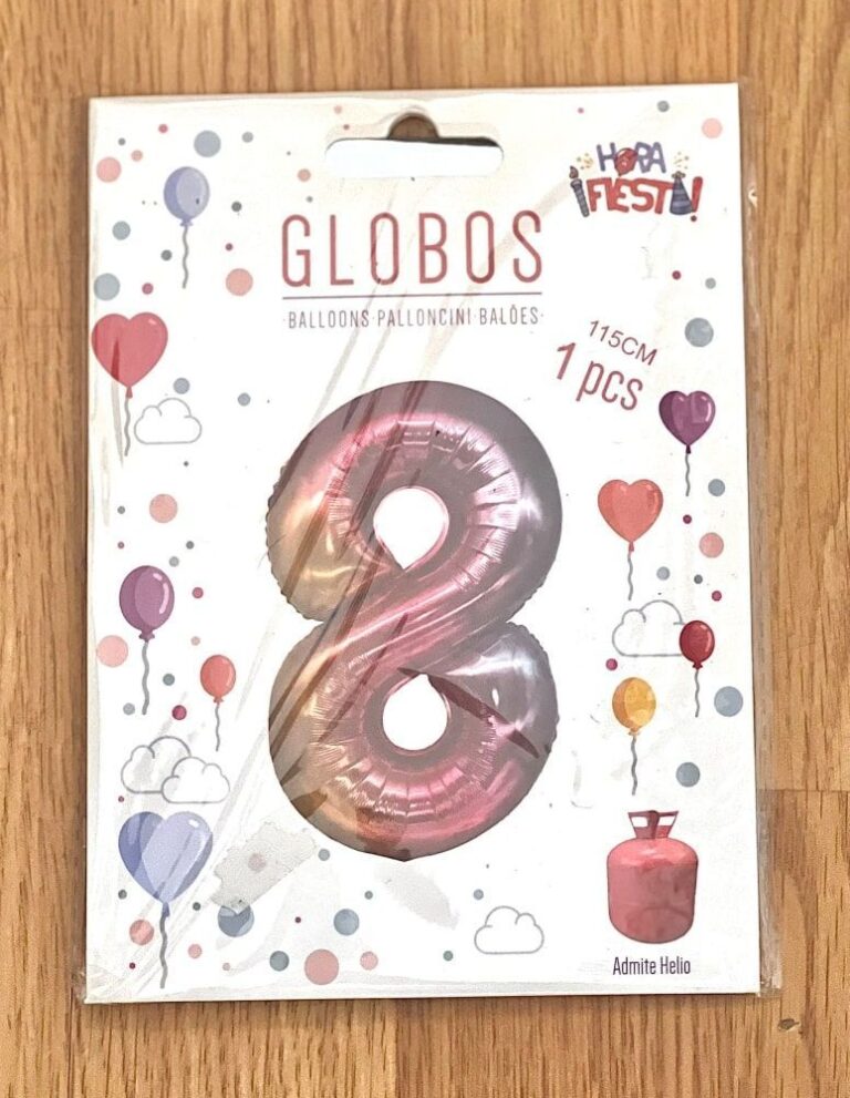 Globos números multicolor - Imagen 9
