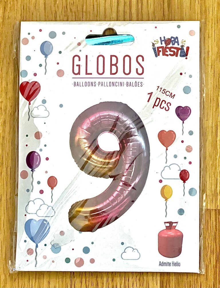 Globos números multicolor - Imagen 10