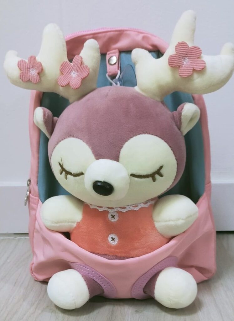 Mochilas infantiles con peluche de animales
