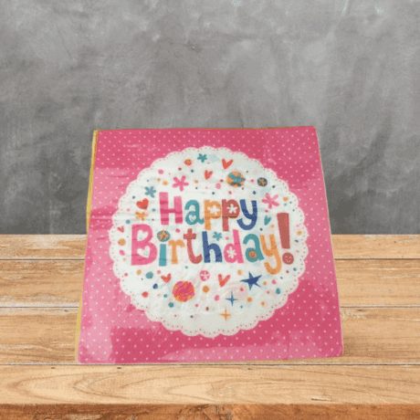 Servilletas de cumpleaños diferentes estampados