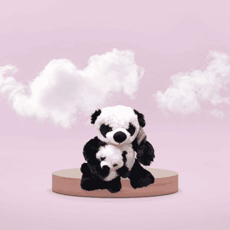 Peluches de oso panda de felpa