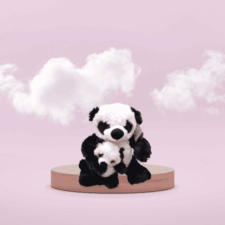 Peluches de oso panda de felpa