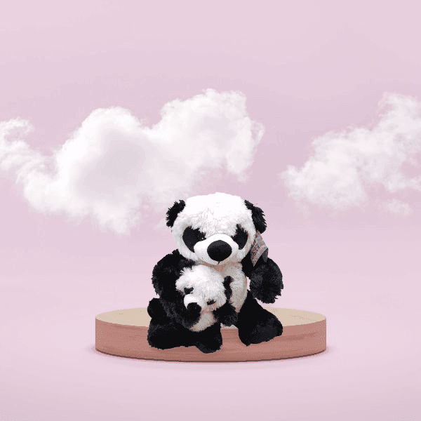 Peluches de oso panda de felpa