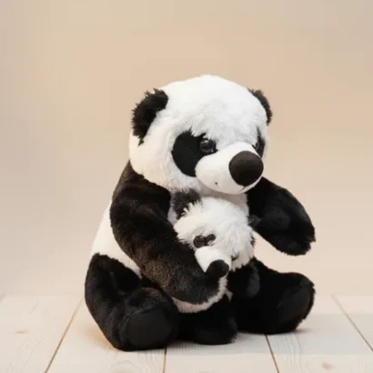 peluches de pareja de osos panda de felpa