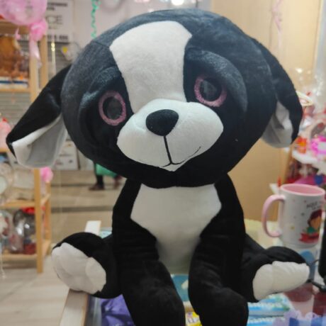 Peluche mediano de perro negro