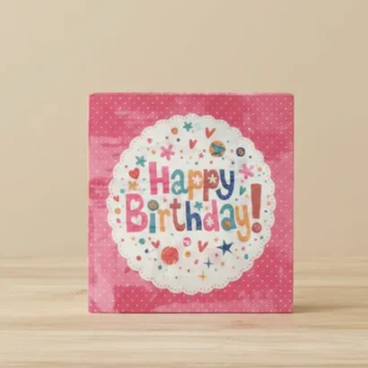 servilletas cumpleaños estampados coloridos