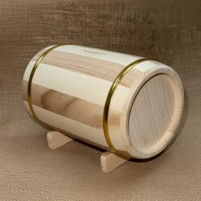 Hucha de barril de madera regalo