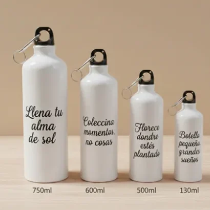 botella de aluminio personalizable regalo