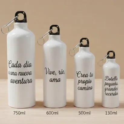 botella de aluminio personalizable regalo