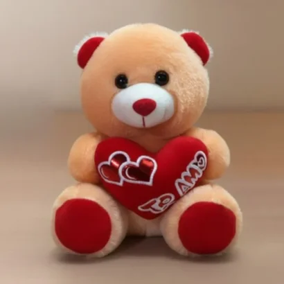 ositos de peluche con corazón rojo te amo