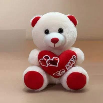 ositos de peluche con corazón rojo te amo